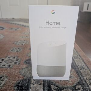 Google Home Voice-Activated Speaker - White and Gray